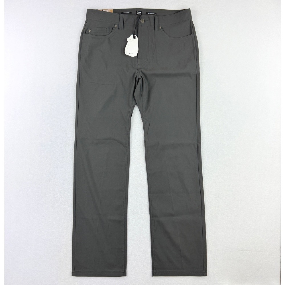 Prana Brion Pant II Size 40x34 Mens Standard Fit Straight Leg Dark Gray NWT